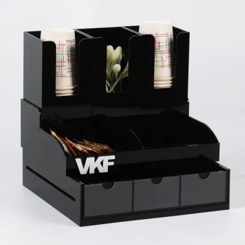 Multi Functional Storage Rack Cafeteria Acrylic Box, Display Storage & Organization for Cafe Hotel Office - Wuxi Vkf Display International Trading Co., Ltd. - China