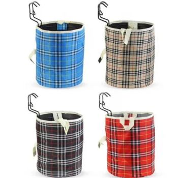 Stylish Multi-Colored Checkered Bike Fabric Baskets with Hooks - Xingtai Tianjiu Bicycle Parts Co., Ltd - China