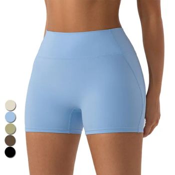 Women Yoga Shorts 75%Nylon25%Spandex Pure Colour 15D MOQ100 Age Adult Style Pants Gender Women's Length Shorts� Color as Shown - Hangzhou Manbu Clothing Co., Ltd. - China