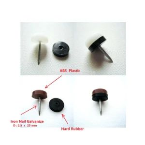 Rubber Metal Felt / Plastic Optional Base Floor Protection Furniture Glide Nail - Qingdao Senseco Materials Co., Ltd. - China