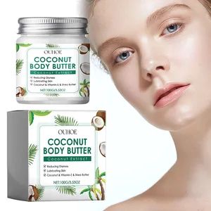 Private Label 100g Shea Butter Whitening Body Lotion Cream Deeply Moisturizing Brightening Coconut Body Butter - Guangzhou Yami Beauty Technology Co., Ltd. - China