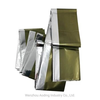 PE/Pet Folding Thermal Blanket Wrap 210X160cm Emergency Blankets Folding Life Saving Survival Rescue Blanket - Wenzhou Aoding Industry Co., Ltd. - China