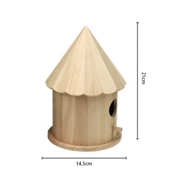 Home Garden Yard Decoration Wooden Bird House Hanging Bird Nesting Boxes Birdhouse - Caoxian Zhongyi Wooden Co.,Ltd - China