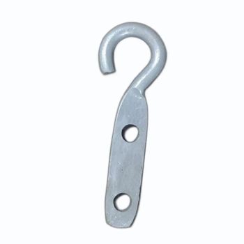 White Mild Steel Eye Hook, Thickness: 5 mm Color White Standards IS Hook Type Eye Thickness 5 mm Material Mild Steel Corrosion Resistance - Bright Electrical Works - India