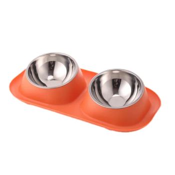 Dog Bowl with Stand Raised Dog Double Bowls Stainless Steel Plastic Cat Puppy Food Water Feeding Double Bowls - Suzhou Innovation Packaging Materials Co., Ltd. - China