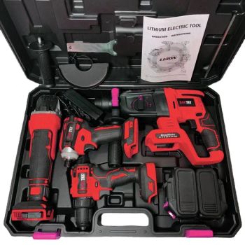 OEM 20V/36V Multifunction Cordless Power Tools Set 4 in 1angle Grinder Hammer Wrench Drill Combo Kit for Wholesaler - Jinhua Monavisa Co., Ltd - China