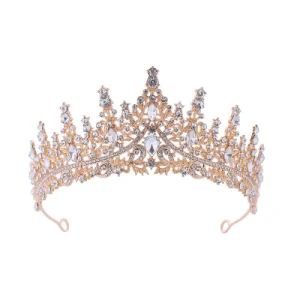 Factory Price Crown Rhinestone Electroplated Alloy Headband Season All Origin China Style Fashion Trademark non Shape - Good Seller Co., Ltd. - China
