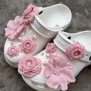 Whole Set Elegant Pearl Flowers DIY Garden Shoe Decorations Origin China Style Flower Material Fabric Model NO. S-177 Trademark - Quanzhou Gushi Technology Co., Ltd. - China