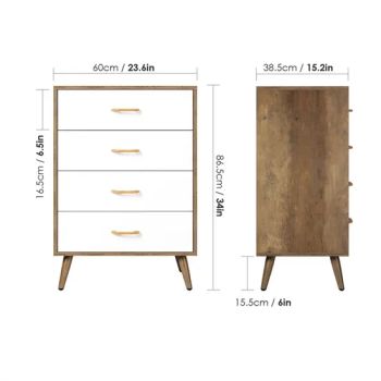 High Quality Household Baby Cabinet 4 Drawer Chest of Dresser - Foshan Homefeel Furniture Co., Ltd. - China