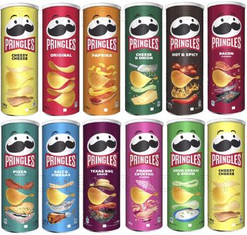 Pringles Brand Name Pringles Flavor Variety Large Tube Size 165g (5.82oz) Shelf Life 24 Months, Good Expiration Dates Guaranteed - ABOLLEJI SIA - Latvia