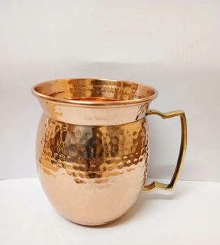 Best Finishing With Lacquered Hammered Copper 18oz Mule Mug, Size: 4 X 3 X 3.5 Inch - Womens Company - India