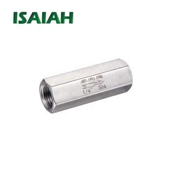 Nickel Plated Brass One-Way Valve with Female Thread Pneumatic Parts No Return Check Valves - NINGBO INTELL PNEUMATIC TECHNOLOGY CO., LTD. - China