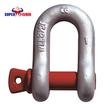 China Manufacturer Price G210 Heavy Duty Screw Pin Anchor D Shackle Marine Hardware - Super Fisher Industries Co., Ltd. - China