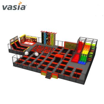 Huaxia Indoor Large Bungee Fitness Jumping Trampoline with ASTM - Huaxia Amusement Co., Ltd. - China