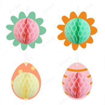 Rabbit Bunny Paper Honeycomb Table Centerpieces for Easter Festival Party Decorations - Zhejiang Zunyi Crafts Co., Ltd. - China