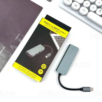 Wholesale Factory Price OEM Hot Selling 4 in 1 Expansion Dock USB-C USB Interface Can Be Used for Mobile Phones Tablet Computer Expansion Dock Connector - Juhuaxin(Foshan)Electronics Co. Ltd. - China