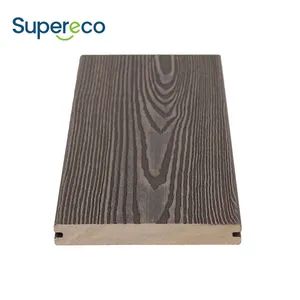 WPC Outdoor Decking Wood Grain Composite Deck Boards Solid Wood Plastic Composite Decking Boards China - Linyi Supereco Building & Decoration Materials Co., Ltd. - China