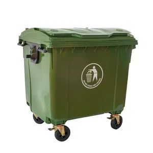 Manufacturer Trash Can Plastic Wastebin 1100L Cheap Price Mobile Waste Containers - Zhejiang Huanqun Plastic Co., Ltd. - China
