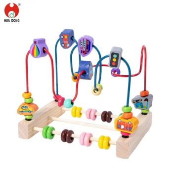 China Factory Direct Wholesale High Quality Wooden Toys Math Educational Toys Bead Maze Mathematics Calculating Children Learning Wooden Toys for Kids - Hua Dong Plastic Toys & Electronic Co., Ltd - China