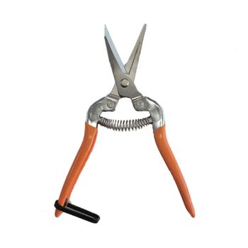 Hot Selling Professional Household Stainless Steel Garden Grape Plant Non-Slip Handle Shears Secateurs Curved Pruning Scissors - Ningbo Yinzhou Guoten Industrial Co., Ltd. - China