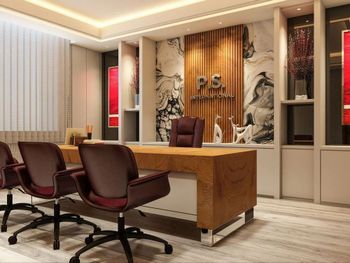 Contemporary Office Cabin Interior Service - Interiors Plus - India