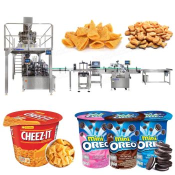 Automatic Snack Puffed Food Popcorn Cup Filling Sealing Machine Production Line Machines - FOSHAN LAND PACKAGING MACHINERY CO., LTD. - China