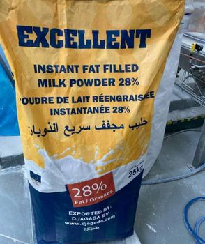 Milk powder 28% Form Powder Food Grade Yes Weight (kg) 25 Texture Powder Additives Vitamins Packaging 25 KG Bags Solubility Excellent - DJAGADA - Netherlands