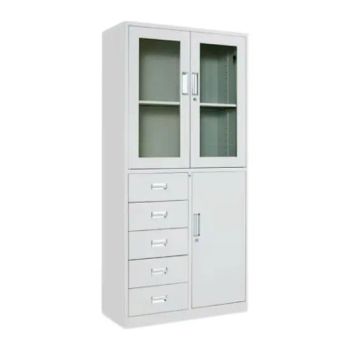 Simple Glass Locker File Cabinet Metal Fireproof Filing Cabinets for Office - Jiangmen Huazhi Technology Co., Ltd. - China