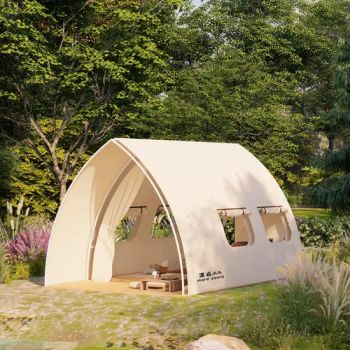 Sailing Shape Villa Resort Hotel Tent Camping Luxury Tent Outdoor Camping Glamping - Pujiang Vontora Industrial & Trade Co., Ltd - China