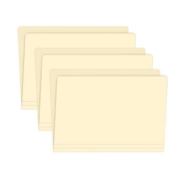 Foska Quick Identification Assorted Positions 150sheets Office Beige Manila Paper File Folders - Anhui Sunshine Stationery Co., Ltd. - China