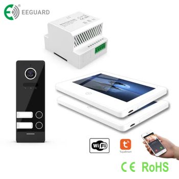 2-Wire 7 Inch WiFi Video Intercom Door Phones 2 Family Tuya Security - Shenzhen Eeguard Technology Co., Ltd. - China