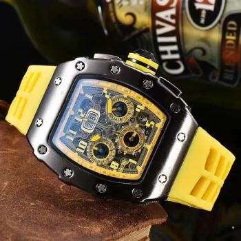 Top Brand Multifunction Tonneau Mens Watches Luxury Waterproof Classic Chronograph Sports Clocks - Dongguan Miao Xin Craft Co., Ltd. - China