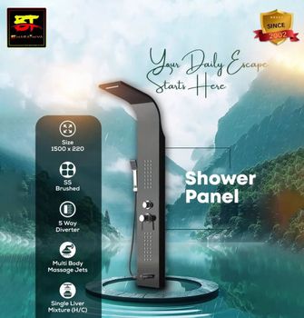Sanitary Ware Diverter Type 5 Way Diverter Massage Feature Multi Body Massage Jets Mixing Mechanism Single Lever Mixture - Bharathiya Tiles - India