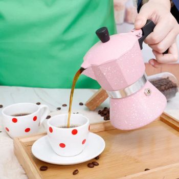 6 Cup Stovetop Espresso Maker, Premium Aluminum Moka Pot Italian Espresso Coffee Maker Household Usage - Lanxi Kingway International Trade Co., Ltd. - China