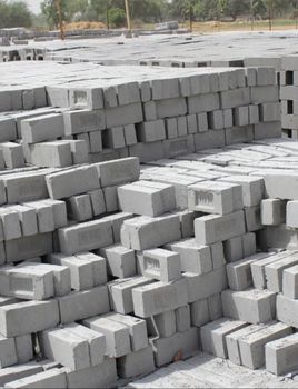 Fly Ash Bricks Color Grey Shape Rectangular Material Fly Ash Brick Usage/Application Side Walls Application Compound Concrete Pole, Concrete U Drain, Modular Labour Quarter, Residential Compound - Khatushyam Bricks LLP - India