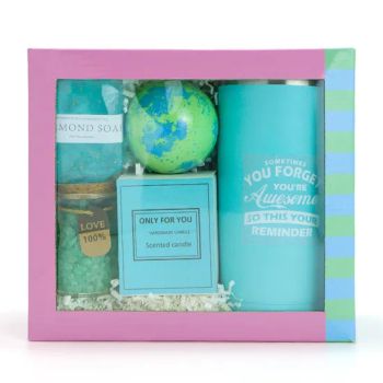 Private Label Bathroom Set Women SPA Self Skin Care Set Sea Salt Scent Candle Organic Bath SPA Gift Sets - Huizhou Yajiali Industrial Co., Ltd. - China