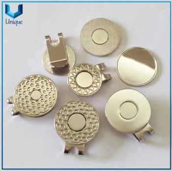 Cheap Wholesale Available Stock Blank Golf Magnet Haclip in 25mm 30mm Diameter with Customize Ball Marker for Promotional Gifts - Dongguan Unique Pins & Gifts Co., Ltd. - China