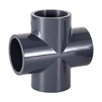 Factory Price DN200 Dark Grey PVC Pn16 Stainless Steel Pipe Cross Pipe Fittings Tee for Water Treatment - CHANGZHOU XITA PLASTIC CO., LTD. - China