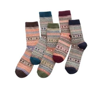 Customize All Sorts of Winter Thermal Thick Merino Wool Grid Vintage Sock in Many Designs, Colors and Sizes - Top Wonder Accessories Limited - China