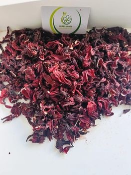 Premium Dried Hibiscus Flowers – Egyptian Origin – C/S – Bulk Export 100% natural, deep red color, and rich flavor.