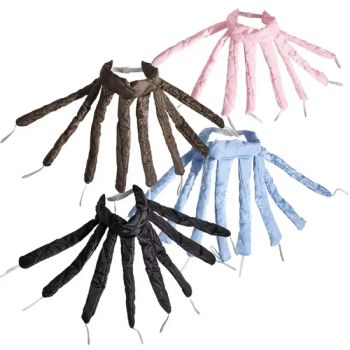 New 2025 Eight Claws Hair Curler Heatless Curling Rod Headband Silk Sleeping Hair Roller Wave Hair Curls with Scrunchies - Guangzhou Yuntesi Hairdressing Products Co., Ltd. - China