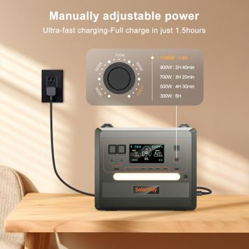 Outdoor Powerstation Lifepo4 Portable Solar Generator 230V 2400W Energy Storage Battery Tragbare Display Charging -  CALIPSO POLSKA SP Z OO  - Poland