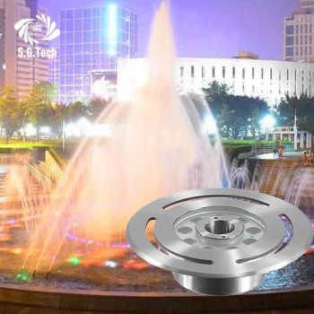 Outdoor LED Fountain Ring Light DMX512 Stainless Steel Underwater Fountain Light - Guangdong Water Crown Environment Technology Co.,Ltd. - China