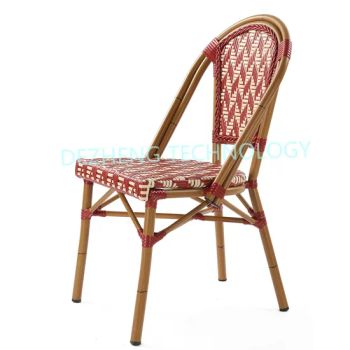 Garden Chairs in Patio Used Aluminum Rattan Outdoor Dining Bistro Chairs - De Zheng Technology Co., Ltd. - China