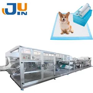 Automatic Disposable Waterproof Under Pad/Pet Pad Machine Origin China Condition New Trademark JUJIN HS Code 84418090 Specification 22× 2× 3 - Changzhou Jujin Automation Equipment Co., Ltd. - China