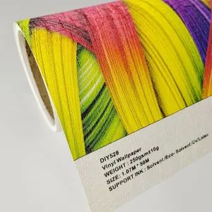 Printing Wallpaper Rolls Non Woven Vinyl Wallpaper for Latex UV Eco Solvent Printing - Suzhou Teide Inkjet Material Ltd. - China