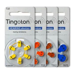 High-Performance Top Selling Zinc Air A13 A312 A675 A10 Button Cell Hearing Air - Hangzhou Tingoton Technology Co., Ltd. - China