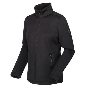 Womens Leisure Polyster Knit Jacket in Black MOQ 1000PCS Gender Women Style Leisure Season Winter Design ODM/OEM Material - Fuzhou Henglong Garment Ltd. - China