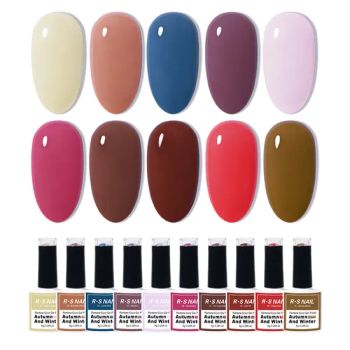 R S Nail Factory Price Autumn and Winter Nail Color Non Toxic Hema Free Tpo Free UV Gel Polish - Heyuan Ransheng Innovative Materials Co., Ltd. - China