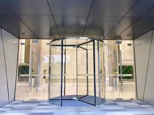 Automatic Revolving Crystal Glass Auto Doors for Office Electrical All-Glass Rotating Door - Atmaker (Qingdao) Automatic Door Co., Ltd. - China
